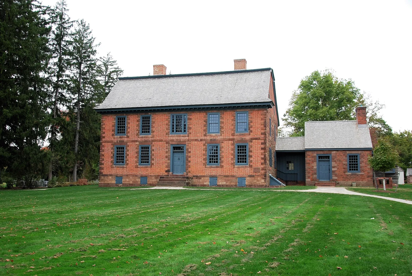 Dey Mansion, a brick and stone house in the Preakness Valley section of Wayne, New Jersey